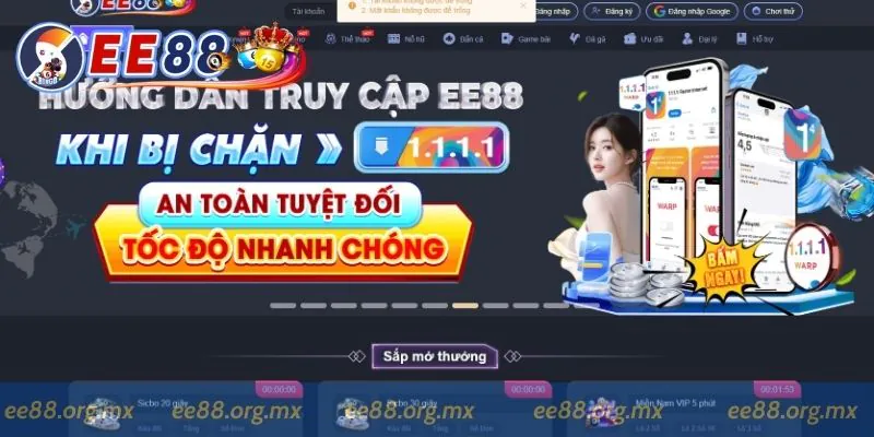 Hướng dẫn đăng nhập vào EE88 nhanh chóng